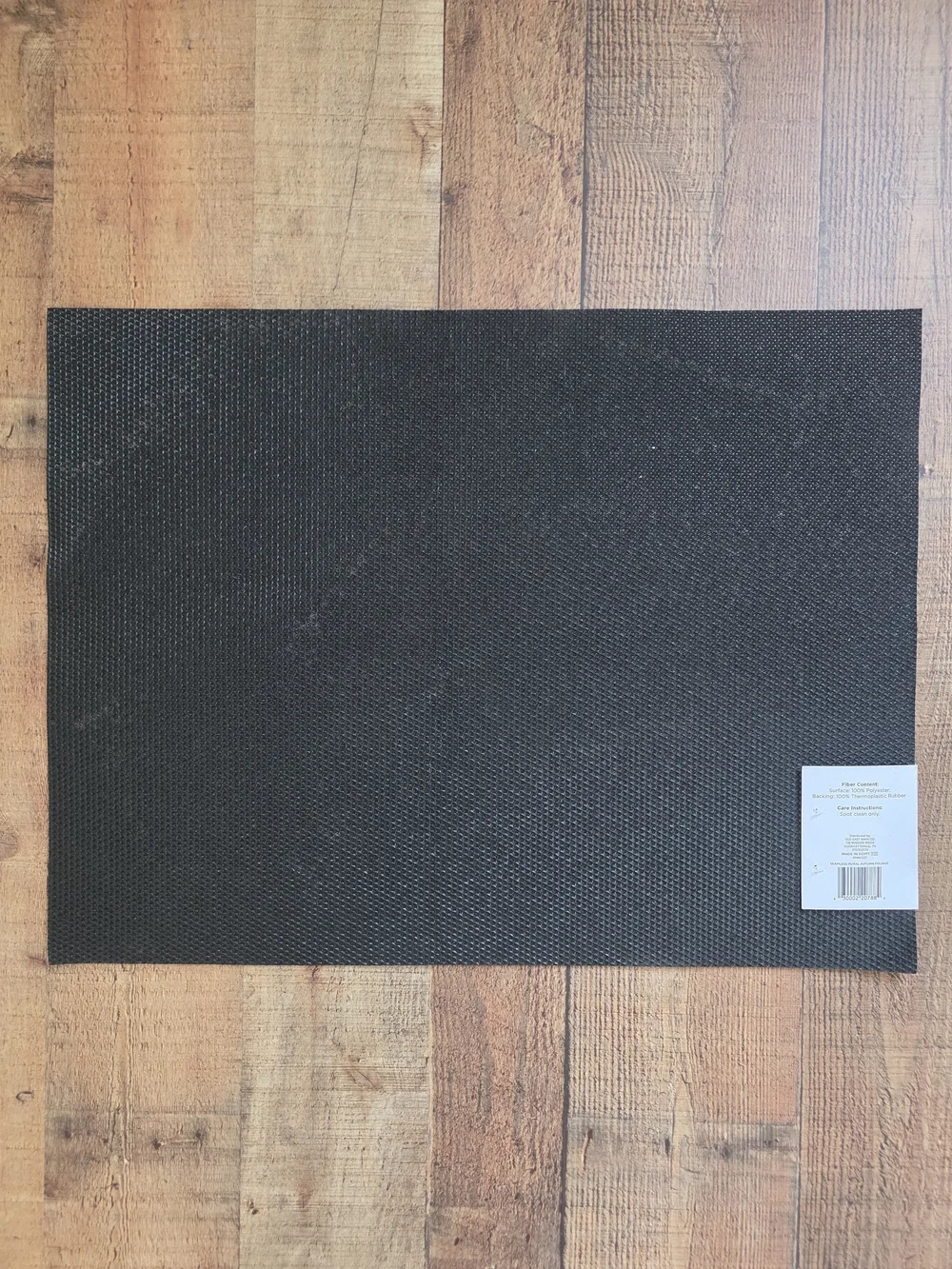 Hello Fall Doormat - Black with Colorful Autumn Leaves Acorns